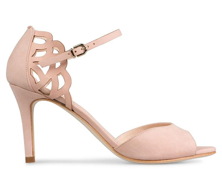 Adalie - Klub Nico Laser Cutout, Classic Shoes, Mid Heel, Beautiful Shoes, Leather Heels, Ankle Strap, Special Occasion, Heel Height, Blush