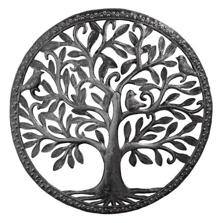 Metal Tree w/ Border-Iron Accents Iron Accents, Oil Drum, Metal Tree Wall Art, Tree Wall Decor, Art Hobbies, Tree Sculpture, Metal Tree, Tree Wall Art, Tree Wall