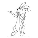 Rabbit From Winnie The Pooh, How To Draw Rabbit, Draw Rabbit, Winnie The Pooh Drawing, Pooh Winnie, Rabbit Drawing, Hundred Acre Woods, Drawing Tutorials For Beginners, Owls Drawing