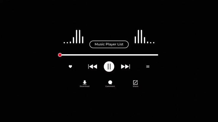 music player lite up in the dark with sound equals and volume knobs