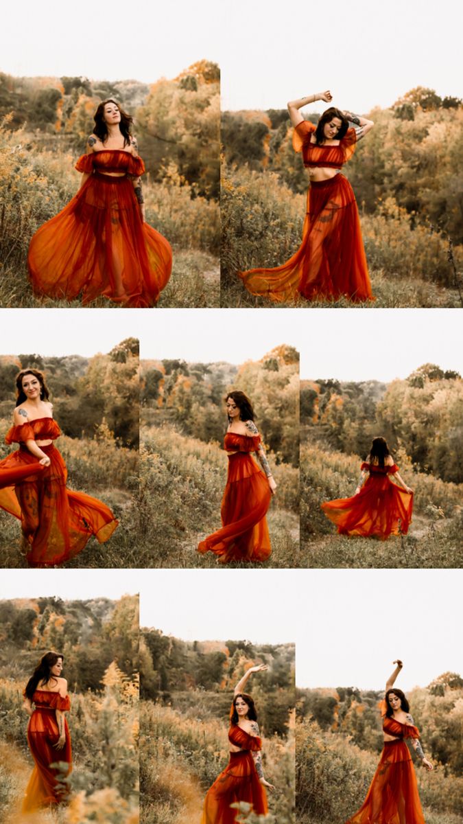 Red rust dress, field nature location, long beautiful dress,pose ideas, what to wear fall photoshoot, pittsburgh photographer, warm edits, hilly field. Empowerment Photoshoot, Autumn Photography, Women Empowerment, Red Dress, Photography Poses, Fashion Photography, Photography, Red