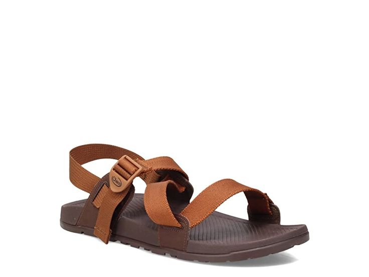 Chaco Lowdown Sandal - Men's Shoes : Monks Robe : The Chaco Lowdown Sandal has a vegan-friendly construction and boasts a stylish strappy sandal design that can be worn both casually and with a more dressy look. Slip-on sandal made of a polyester jacquard webbing straps with synthetic trims. Strappy sandal with ladder lock buckles for easy adjustments and a secure fit. Contoured LUVSEAT Care+ footbed combined with a high-rebound EVA midsole provide superior underfoot cushioning, arch support, and shock absorption. Durable rubber outsole with defined tread for optimum wet traction. Lug depth: 3.0mm. Imported. Measurements: Weight: 10 oz Product measurements were taken using size 9, width D - Medium. Please note that measurements may vary by size. Nylon Open Toe Beach Sandals, Beach-ready Open Toe Nylon Sandals, Spring Nylon Open Toe Sandals, Spring Open Toe Nylon Sandals, Nylon Open Toe Sandals For Vacation, Vacation Nylon Sandals With Cushioned Footbed, Nylon Open Toe Sandals For Beach, Open Toe Nylon Sandals For Vacation, Nylon Sandals For Summer Vacation