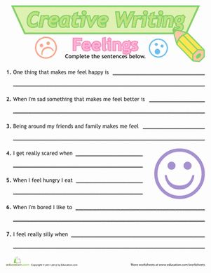 a worksheet for writing feelings and feelings with the caption's below