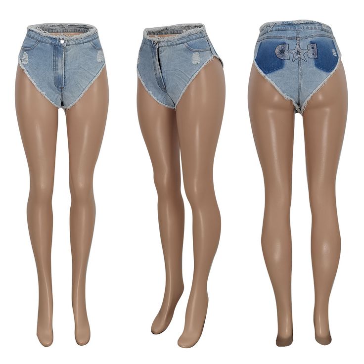 Sexy Fashion Denim Shorts High Waist Bottoms With Built-in Shorts For Club, High Waist Casual Bottoms For Club, Trendy Short Length Club Bottoms, Trendy Club Shorts In Short Length, Trendy High Rise Bottoms For Club, Trendy Summer Club Bottoms, High Waist Club Shorts For Summer, High Waist Shorts For Club, Summer Season, Trendy High Waist Jeans For Club