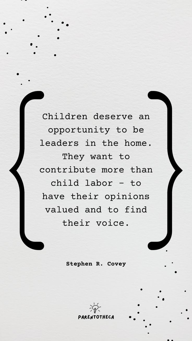 "Children deserve an opportunity to be leaders in the home. They want to contribute more than child labor – to have their opinions valued and to find their voice." (c) Stephen Covey. The Leader in Me. Book Summary Limitless Quotes, The Leader In Me, Life Skills For Kids, Stephen Covey Quotes, Therapy Books, Child Behavior Problems, Playful Parenting, Tantrum Kids, Habits Of Highly Effective People