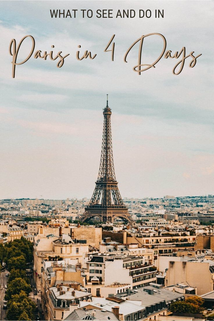 the eiffel tower in paris, france with text overlay that reads a great week in paris