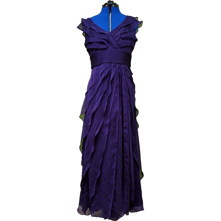 Reposhing This Item I Purchased From @Kristinedonahue. The Wedding Got Postponed And Was Never Worn Had It Dry Cleaned Questions? Leave A Comment Below! Purple Ruffled Evening Dress For Wedding, Purple Ruffled Gown For Formal Occasions, Purple Floor-length Evening Dress With Pleated Bodice, Floor-length Purple Mother Of The Bride Dress For Wedding, Purple Ruffled Maxi Dress For Wedding, Purple Wedding Evening Dress With Pleated Bodice, Wedding Purple Ruffled Maxi Dress, Elegant Purple Bridesmaid Dress For Wedding, Purple Wedding Gown With Ruched Bodice