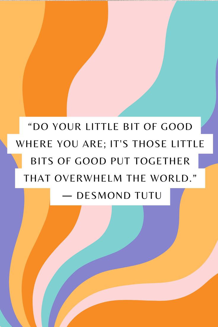 a quote that reads, do your little bit of good where you are it's those