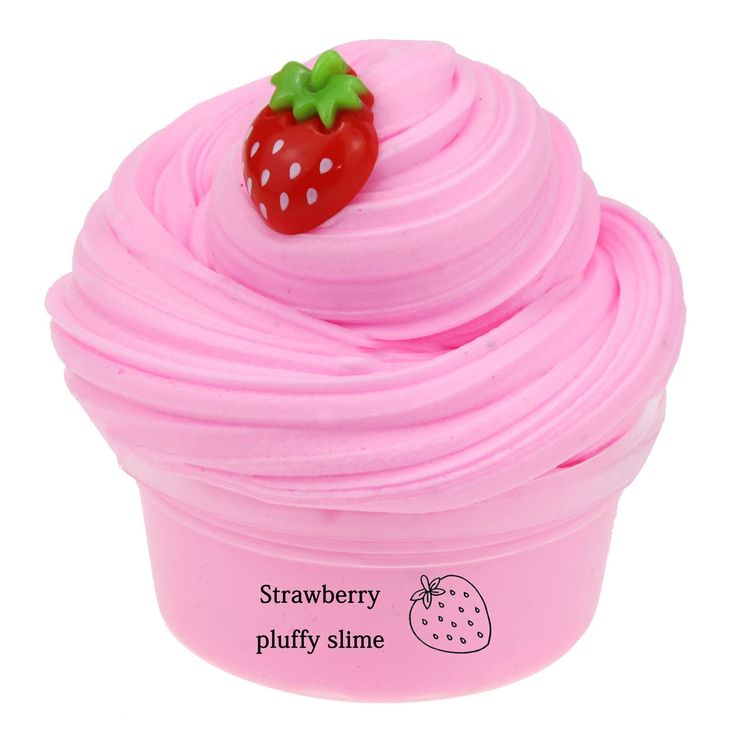 a pink cupcake with a strawberry on top