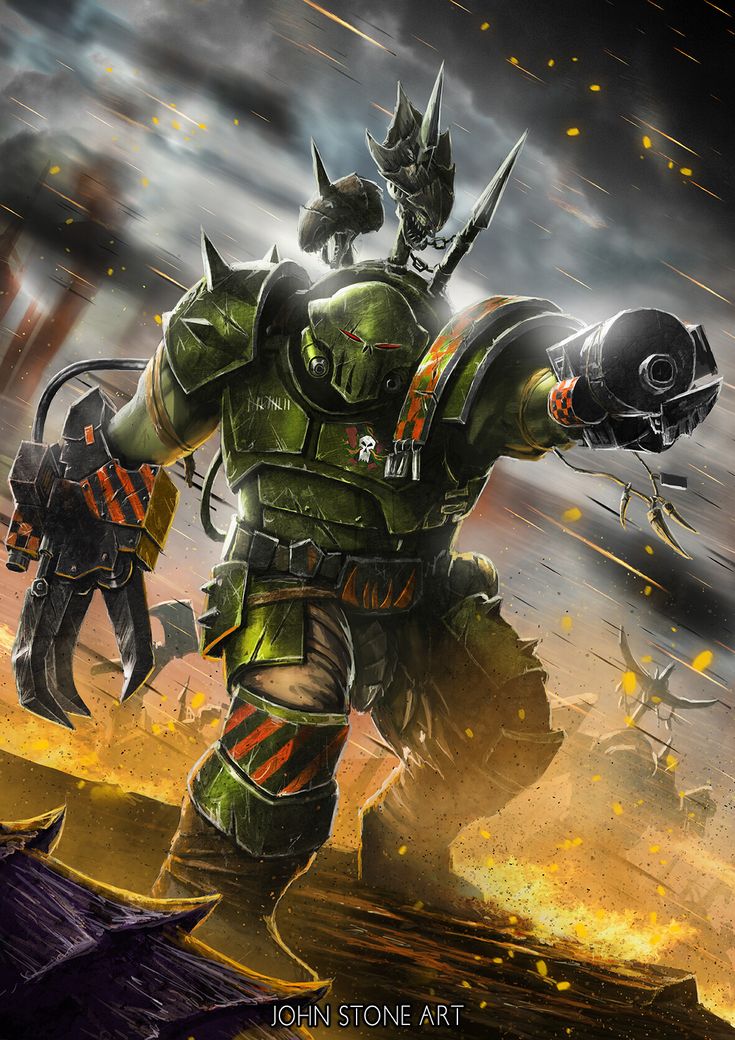 Krorks Warhammer 40k, Orks 40k Funny, Orks 40k Art, Ork Warboss, Warhammer 40k Orks, Orks 40k, 40k Orks, John Stones, 40k Warhammer