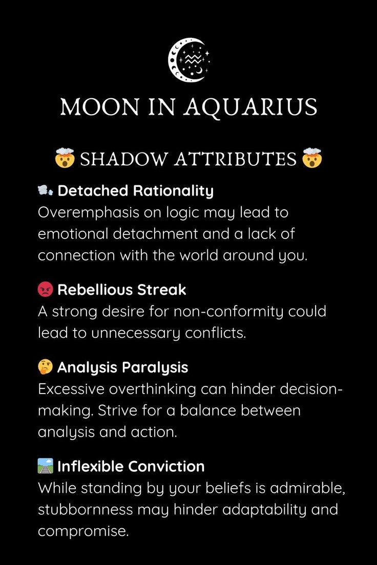 the moon in aquarius's shadow attributes