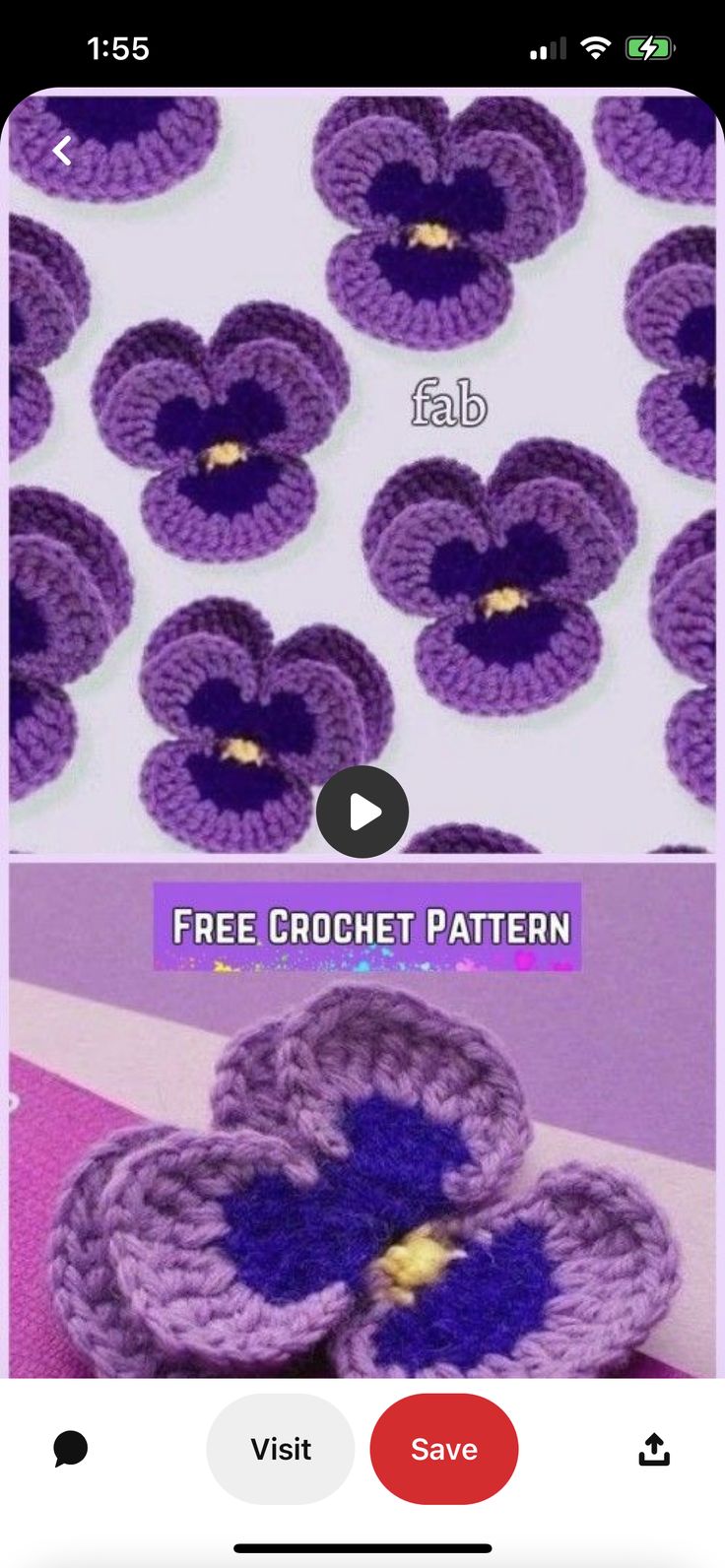 crocheted flowers are shown with the words free crochet pattern on them