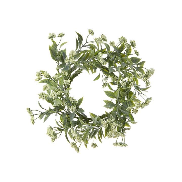 Floral Candle Ring-Raz-Lasting Impressions White Angelica, Floral Candle Rings, Ranunculus Bouquet, Lavender Wreath, Lavender Bouquet, Candle Ring, Floral Candle, Twig Wreath, Eucalyptus Wreath