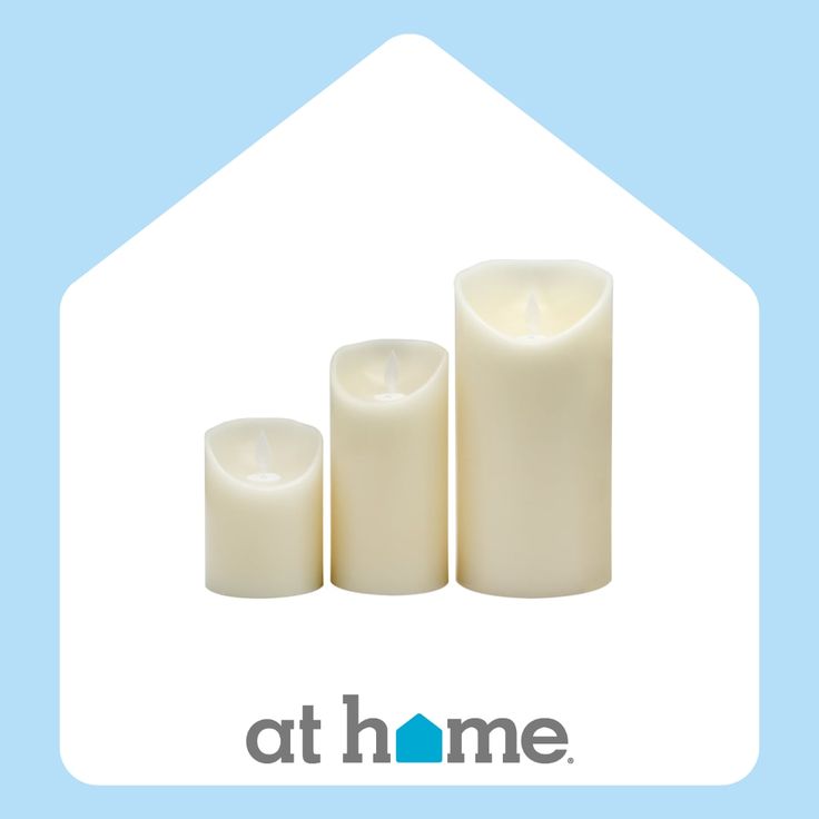 Designed to look like the real thing, our 3-Pack Ivory LED Pillar Candles is a great addition to any home. Never worry about blowing out open flames. These flameless candles can create the perfect ambiance for your home, wedding, dinner parties, and more. This set of 3 different height LED candles provide a convenient glow in any room in your home. Battery-operated LED pillar candles add brilliant illumination on tables, mantles, and table settings for special occasions or everyday home decor. | Everyday Home Decor, Floor Candle Holders, Farmhouse Outdoor Decor, Floor Candle, Led Pillar Candle, Seasonal Candles, Standing Candle Holders, Flameless Led Candles, Decorative Spheres