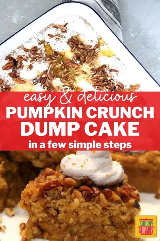 My Pumpkin Crunch Recipe has all the festive fall flavors you're looking for, and is easy to make in just one pan! Made with pumpkin spice, cake mix, pumpkin puree, and crunchy pecans, this is the most effortlessly flavorful pumpkin crunch cake. Easy to make in a few simple steps! via @thesundaysupper Pumpkin Crunch Dump Cake, Pumpkin Crunch Cake Recipe, Pumpkin Crunch Recipe, Spice Cake Mix Recipes, Crunch Cake Recipe, Pumpkin Dump Cake Recipe, Spice Cake Mix And Pumpkin, Pumpkin Crunch Cake, Pumpkin Sheet Cake