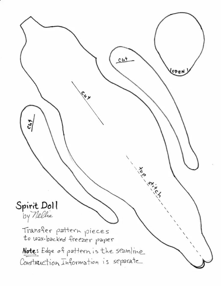 the diagram shows how to make an eggplant doll