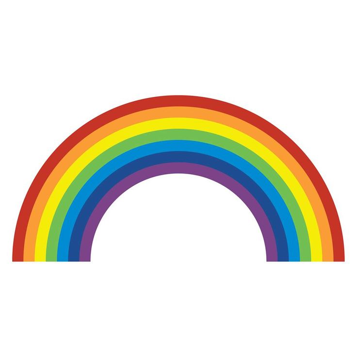 an image of a rainbow with white background