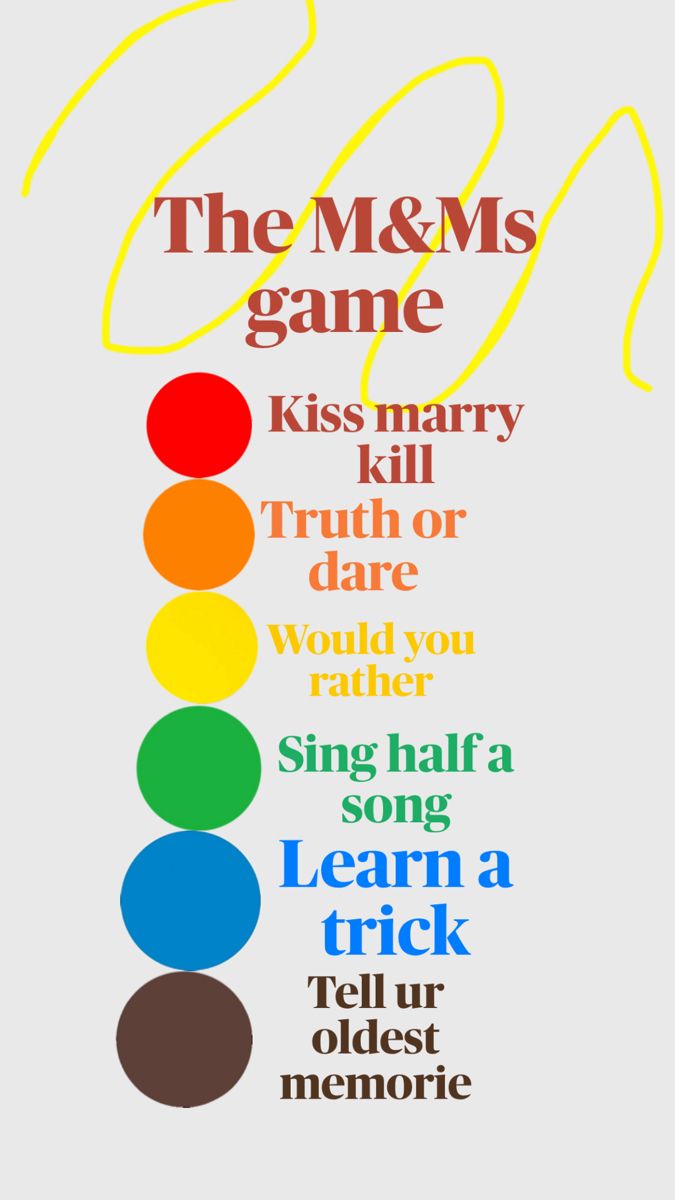 the m & ms game poster is shown in red, green, yellow and blue