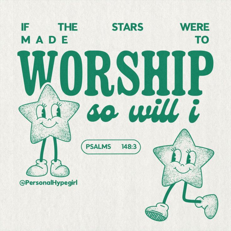 an old poster with two stars and the words worship so will i written on it