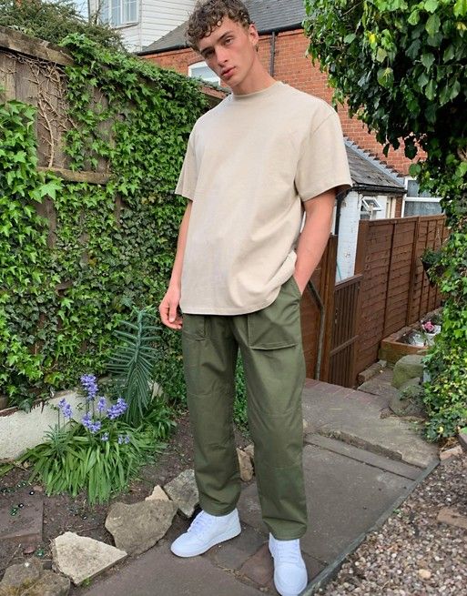 Green Cargo Pants Outfit Men, Cargo Outfit Men, Green Trousers Outfit, Green Cargo Pants Outfit, Cargo Pants Outfit Men, Green Pants Outfit, Cargo Outfit, Streetwear Winter, Skater Fit