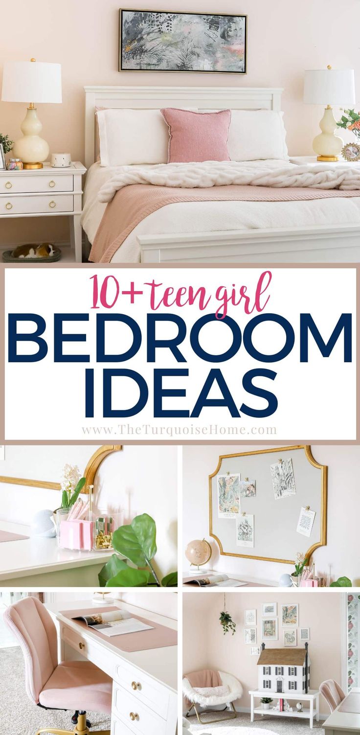 While many things about the teenage years can feel hard and overwhelming, creating a teen girl's bedroom does not have to be one of them. We've got tips on organizing her stuff and choosing just the right furniture and decor to fit her evolving tastes. Preteen Bedroom Ideas For A Girl, Teen Girl Bed, Teen Bedroom Ideas Girl, Pre Teen Girls Room, Teenager Bedroom Girl, Preteen Girls Bedroom Ideas, Bedroom Ideas For Teenage Girl, Teen Girls Bedroom Ideas, Teenage Girls Bedroom Ideas