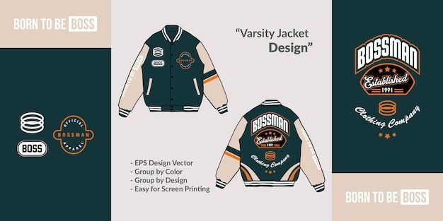 Cool Varsity Jacket Designs, Varsity Jacket University, Senior Varsity Jacket Design, Design Jacket Ideas, Varsity Patch Ideas, Custom Varsity Jacket Ideas, Varsity Back Design, Varsity Logo Design, University Merchandise Design