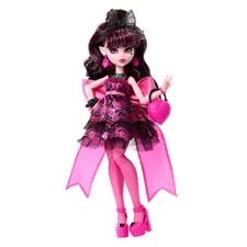 a barbie doll dressed in pink and black