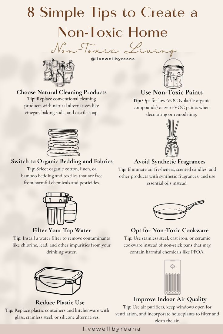 an info sheet describing how to use non - oxic home products in the kitchen