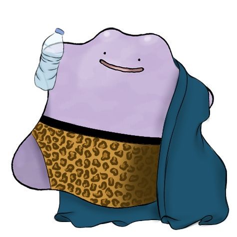 a cartoon character with a bottle in his hand