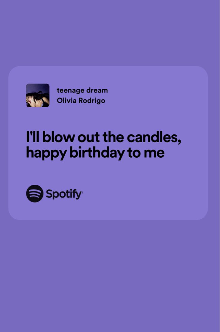 a purple background with the words i'll blow out the candles, happy birthday to me