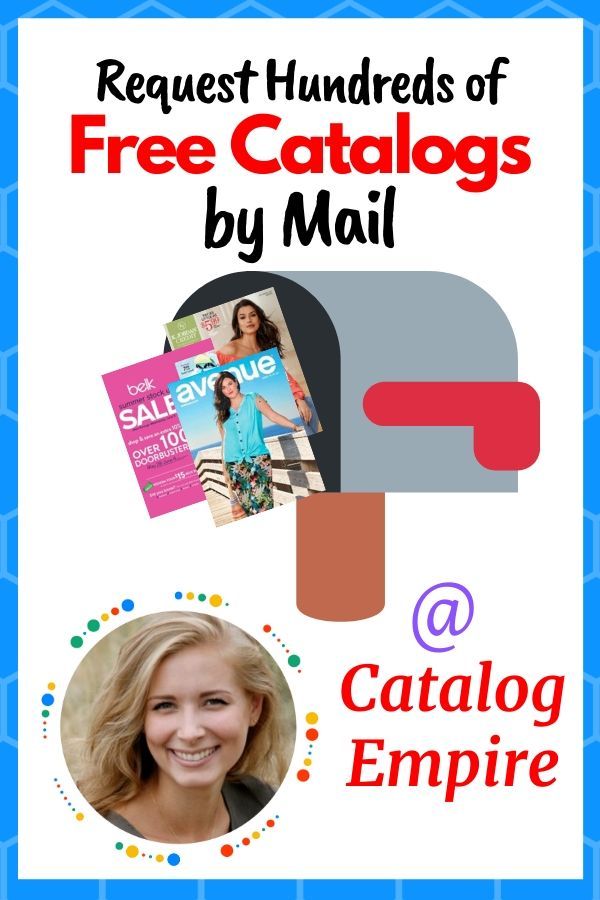 a poster with the words request hundreds of free catalogs by mail