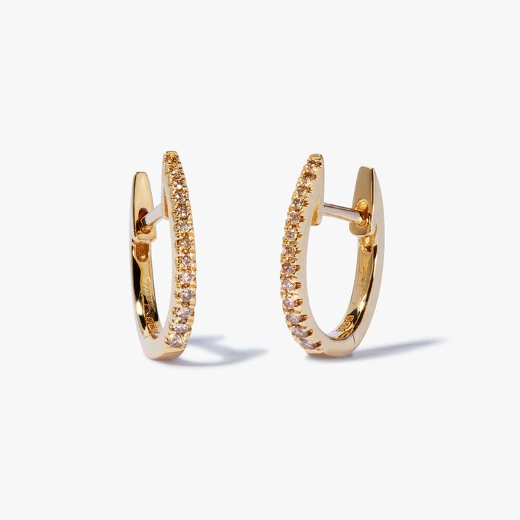 Eclipse 18ct Yellow Gold Diamond Fine Hoop Earrings Rose Gold Template, Gold Template, Interchangeable Earrings, Gold Diamond Hoop Earrings, Brown Diamonds, Freshwater Pearl Drop Earrings, Gold Baroque, Rose Quartz Earrings, Diamonds And Pearls