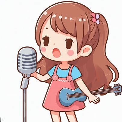 Girl Singing Drawing, Singing Cartoon, Singing Drawing, Girl Singing, Swift Wallpaper, Cartoon Clipart, Park Jimin Cute, Single Girl, Cute Cartoon Animals