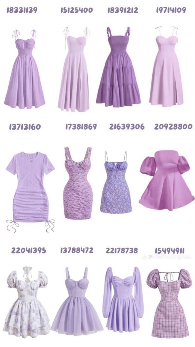 Purple Summer Dress Outfit, Dresses Shein Outfits, Purple Dress Outfit Ideas, Purple Clothes Aesthetic, Purple Outfit Aesthetic, Shein Codes, Cute Dress Outfits, Shein Outfits, Everyday Fashion Outfits