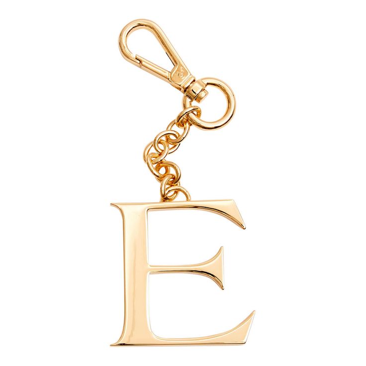 Personalize It    Customize your handbag, keychain, and more with a monogram charm made from jewelry-grade hardware with a special 24k gold coating that protects from signs of wear. Handbag Keychain, Green Bay Packers Shirts, Keychain Ideas, Chain Letter, Monogram Pendant, Letter E, Dooney And Bourke, Gold Letters, Dooney & Bourke