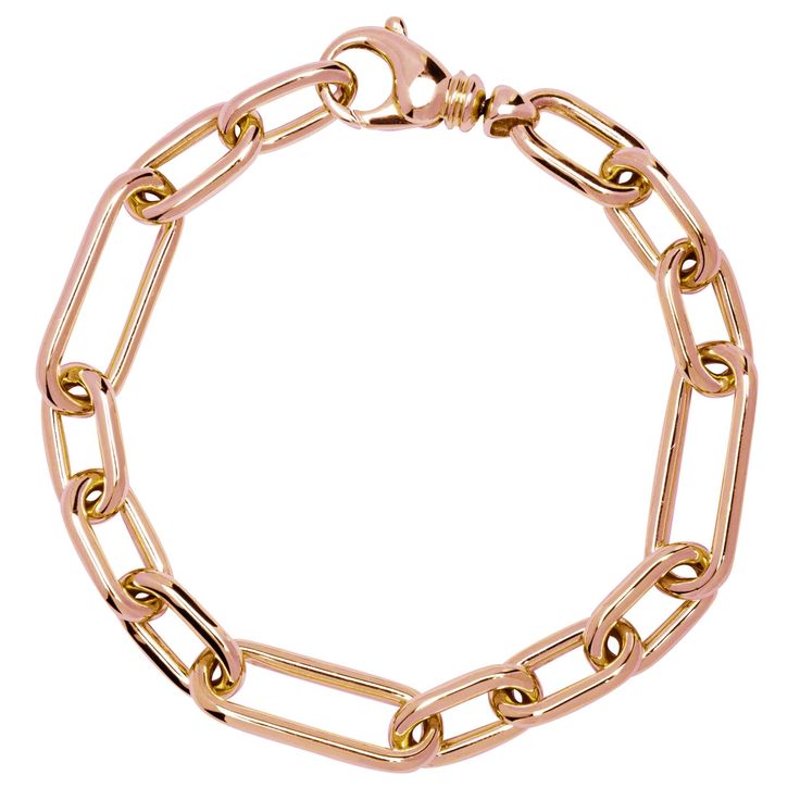 Alex Jona design collection, hand crafted in Italy, 18 karat rose gold chain bracelet. Dimension: L 8 in X W 0.12 in - L 20.5 cm X W 3.06 mm Weight 17.3 gr Alex Jona jewels stand out, not only for their special design and for the excellent quality of the gemstones, but also for the careful attention given to details during all the manufacturing process. Alex's passion for jewels flows in splendid pieces entirely hand-crafted according to the best goldsmith Italian tradition. This piece will arri Elegant Pouch, Italian Traditions, Gold Chain Bracelet, Gold Link Chain, Link Chain Bracelet, Gold Link, Rose Gold Chain, Gold Bracelet Chain, Balboa