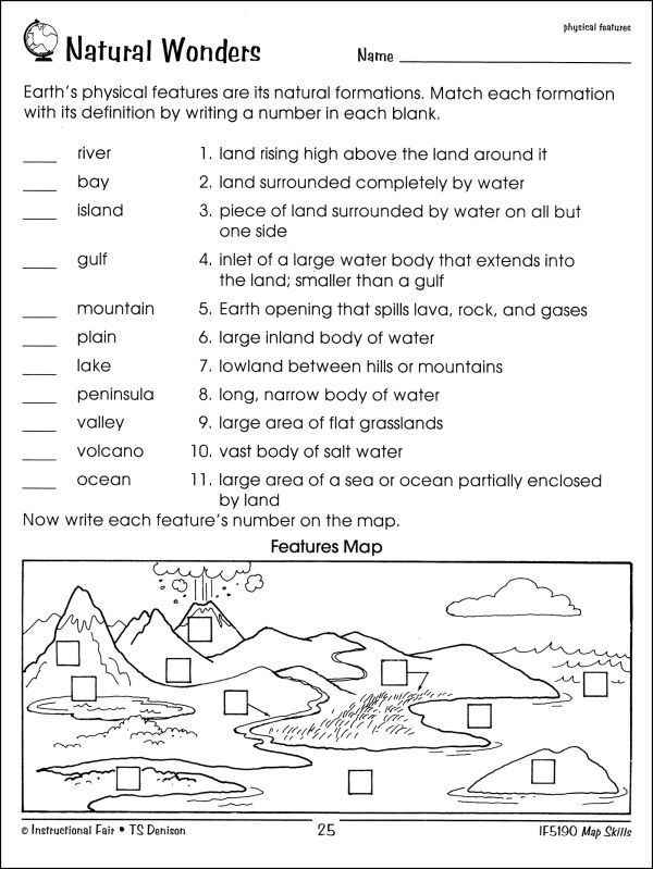 the worksheet for natural wonders with pictures and words to help students understand what they are