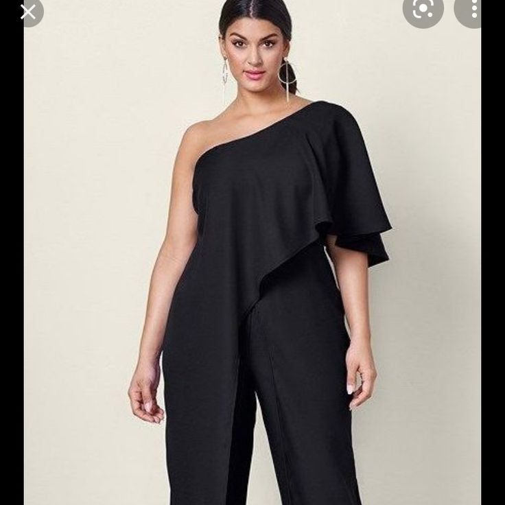 New Never Worn. Great Jumpsuit Black Spring Pantsuit For Date Night, Black Pantsuit For Spring Date Night, Black Pantsuit For Date Night In Spring, Black Spring Pantsuit For Going Out, Black Pantsuit For Going Out In Spring, Spring Black Pantsuit For Night Out, Black Pantsuit For Spring Night Out, Black Pantsuit For Night Out In Spring, Chic Black Summer Pantsuit