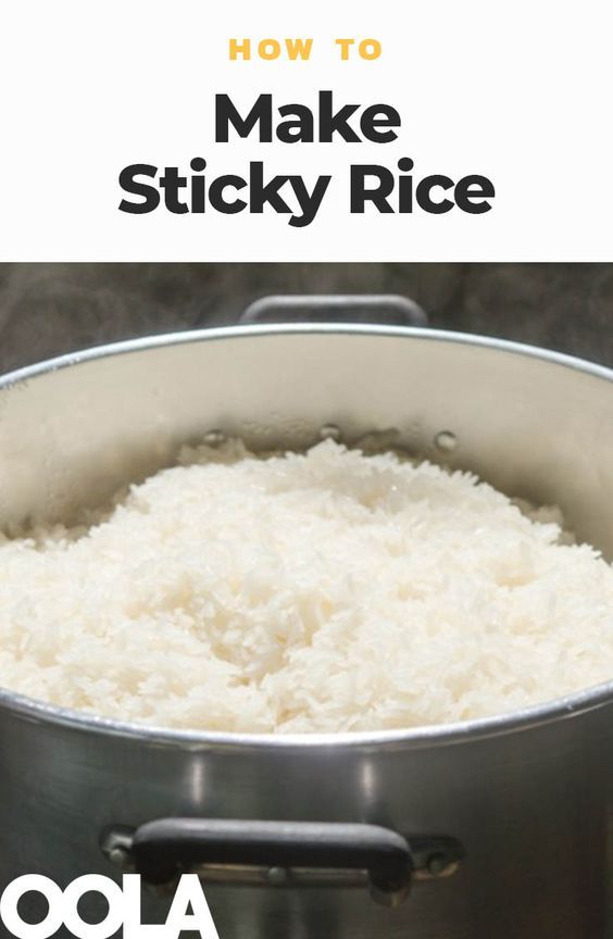 how to make sticky rice in an instant pot with text overlay that reads, how to make sticky rice