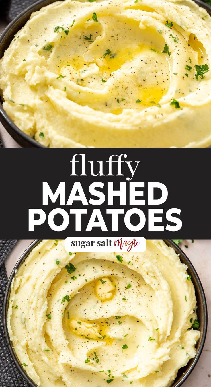 the best mashed potatoes recipe in a white bowl