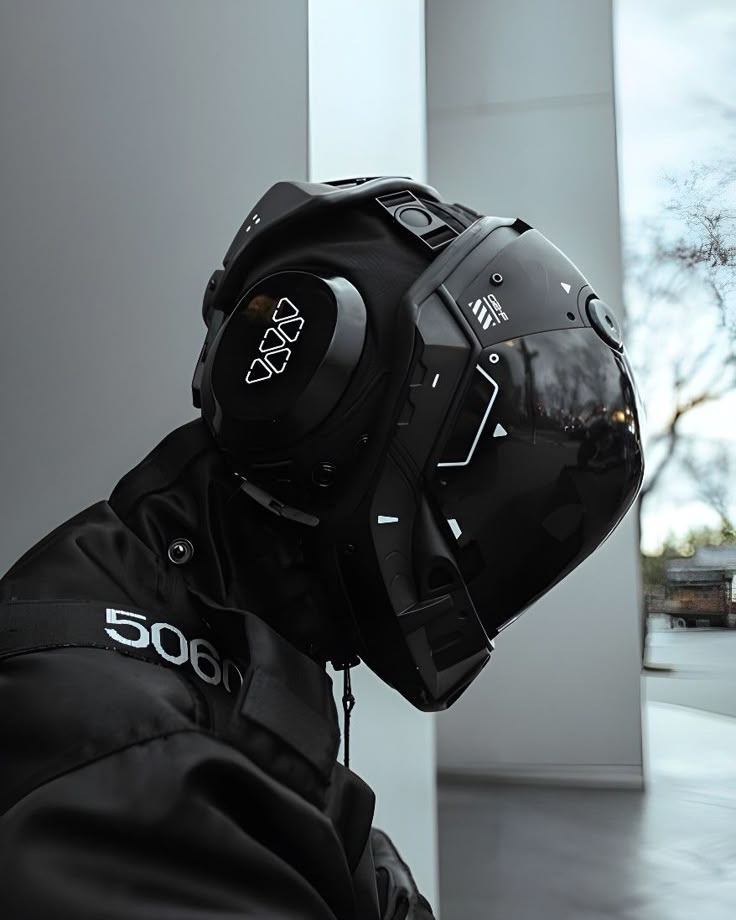 Machine 56 Helmet, Techwear Helmet, Scifi Helmet, Tech Mask, Sci Fi Helmet, Futuristic Mask, Cyberpunk Tech, Sci-fi Helmet, Cyberpunk Mask