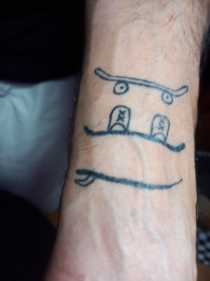 a person with a tattoo on their wrist