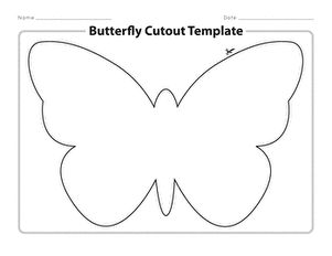 a butterfly cut out template for paper