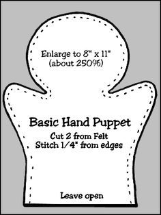 Patrón marioneta manopla                                                                                                                                                                                 Mais Sewing Classes For Beginners, Felt Kids, Body Pattern, Felt Puppets, Glove Puppets, Diy Sy, Puppets Diy, Felt Finger Puppets, Puppet Patterns