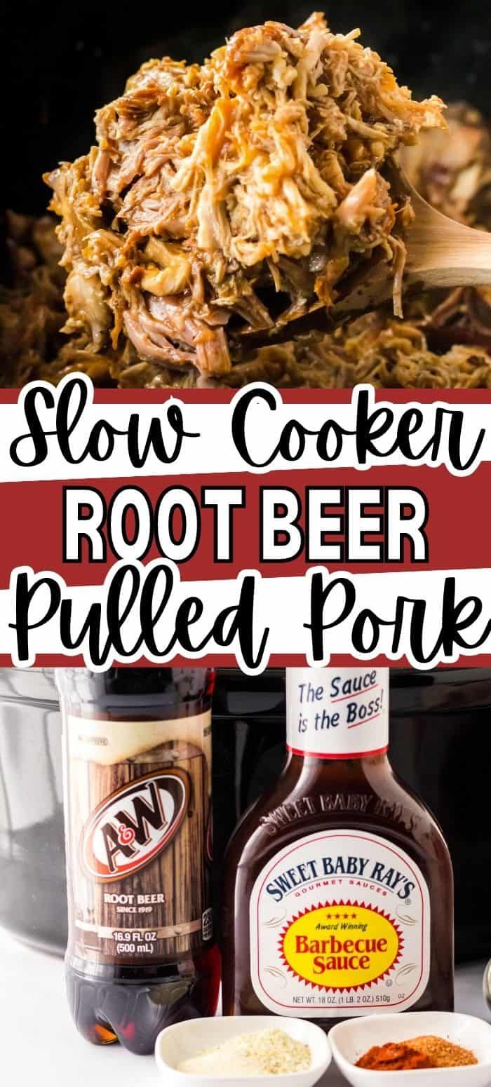 slow cooker root beer pulled pork is the perfect appetizer to serve at any party