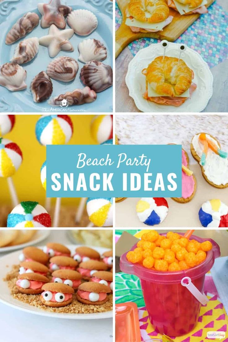 beach party snack ideas for kids and adults