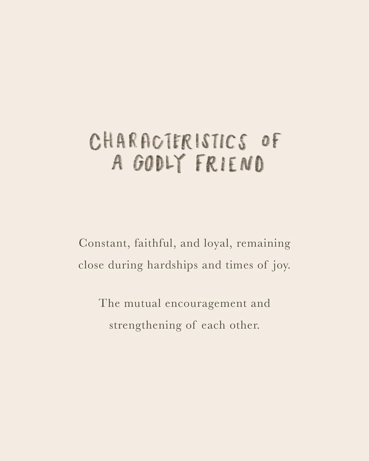 the front cover of characteristics of a godly friend, with text in black and white