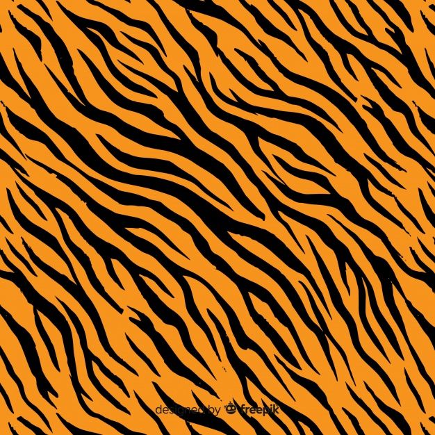 an orange and black tiger stripe pattern