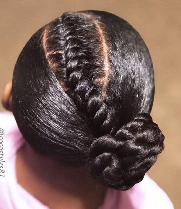 Black Kids Braids Hairstyles, Lil Girl Hairstyles, Kid Braid Styles, Natural Hairstyles For Kids, Girls Natural Hairstyles, Pelo Afro, Skin Nails