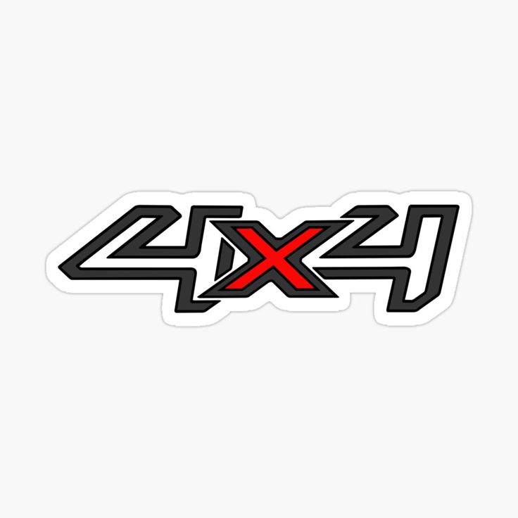 the 4x4 logo sticker